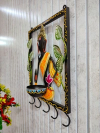 Buddha frame T-light with key hanging - Size 14 x 12 inch
