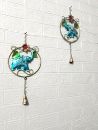 Elephant in ring set of 2pc No-10 - Size 10 x 10 inch each