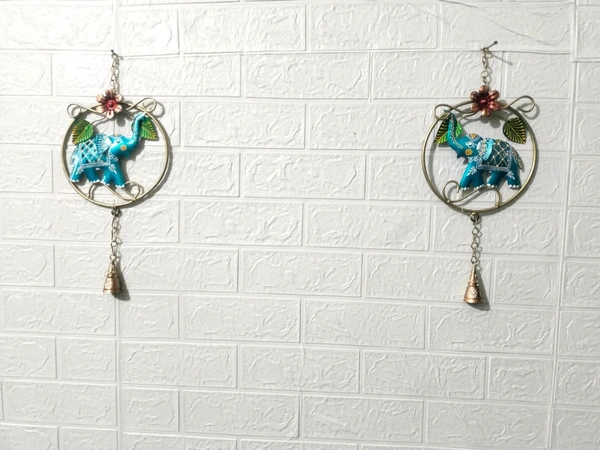 Elephant in ring set of 2pc No-10 - Size 10 x 10 inch each