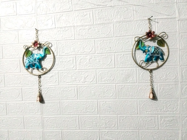 Elephant in ring set of 2pc No-10 - Size 10 x 10 inch each