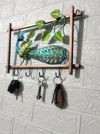 Peacock frame key hanging No-12 - Size 17 x 11 inch