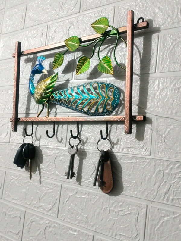 Peacock frame key hanging No-12 - Size 17 x 11 inch