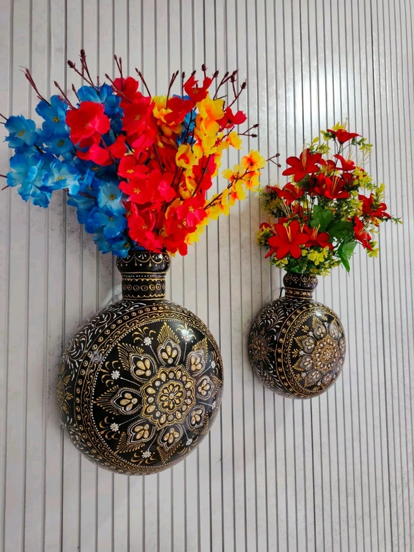 Flower pots wall hanging - Size !8 x 14 inch