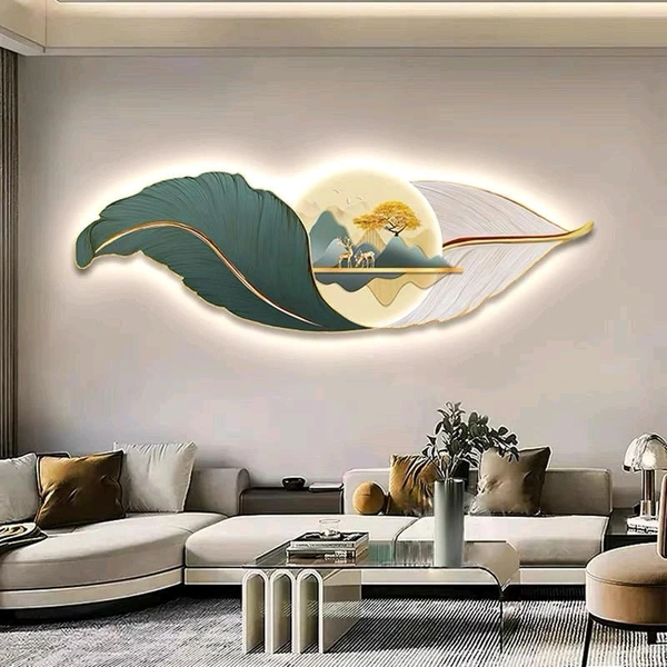 Import Quality Crystal Feather Wall Art