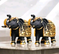 Elephant Marble 2pc Set - Size 8 Inch, Mine Shaft