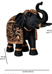 Elephant Marble 2pc Set - Size 8 Inch, Mine Shaft