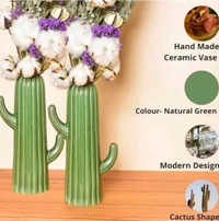 Cactus Vase 2pc Set  - Size 7 Inch