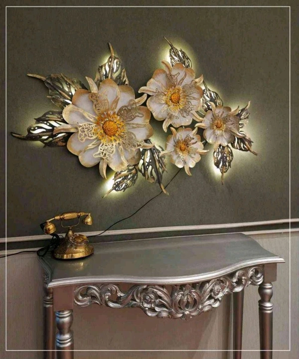 Wall Art With Led Lights Rk58 - Size 24 X 50 Inch