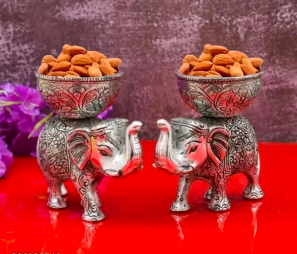 Elephant Dry Fruits Bowl 2pc Set 