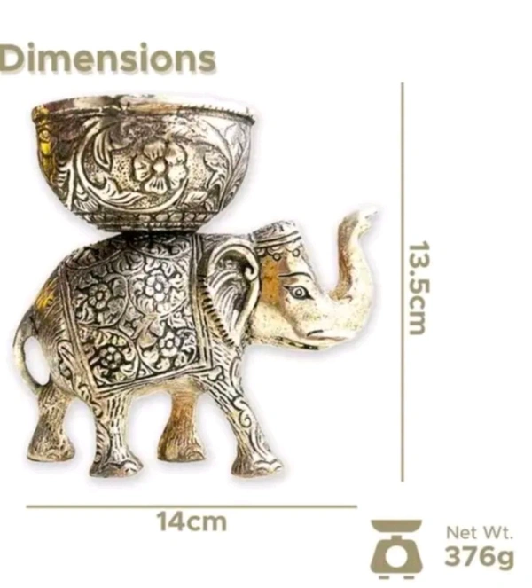 Elephant Dry Fruits Bowl 2pc Set 