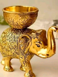 Elephant Golden Dry Fruits Bowl 