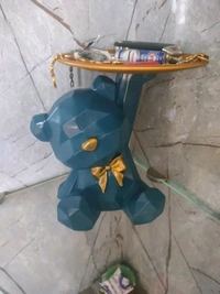 Resin Cool Bear Showpiece Green