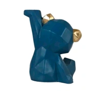 Resin Cool Bear Showpiece Green