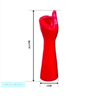 Ceramic Hand Flower Vase Red - Size 10 Inch