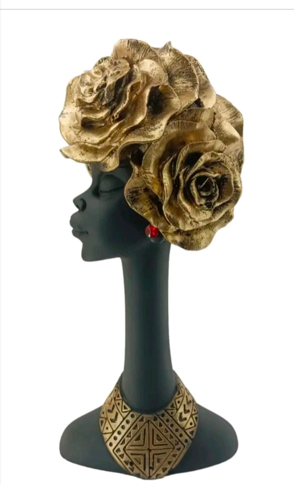 Resin Black Lady Showpiece 