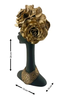Resin Black Lady Showpiece 