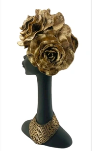 Resin Black Lady Showpiece 