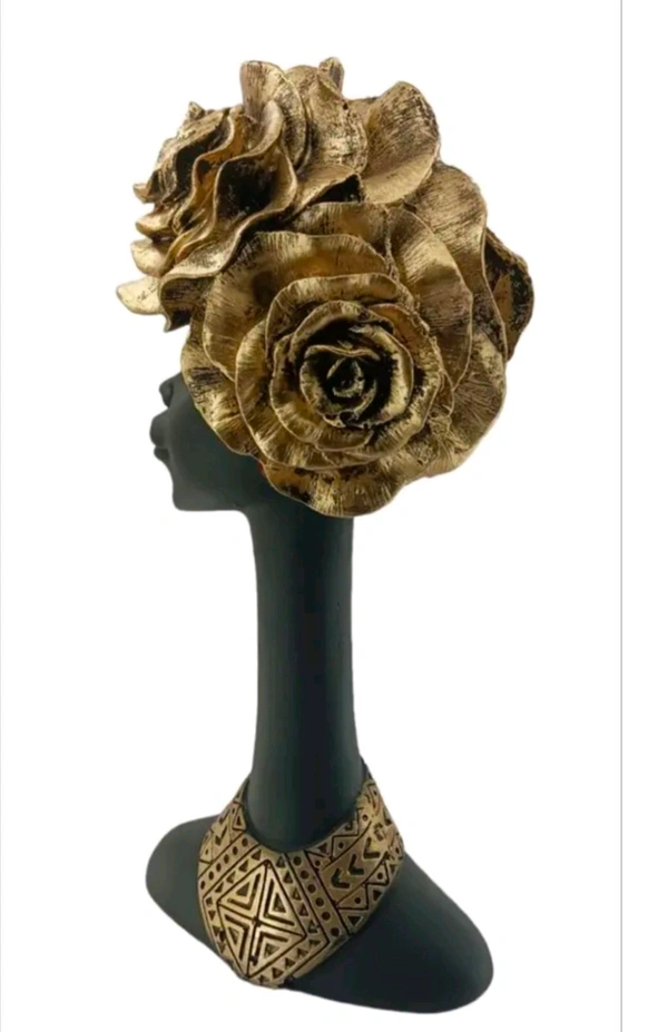 Resin Black Lady Showpiece 