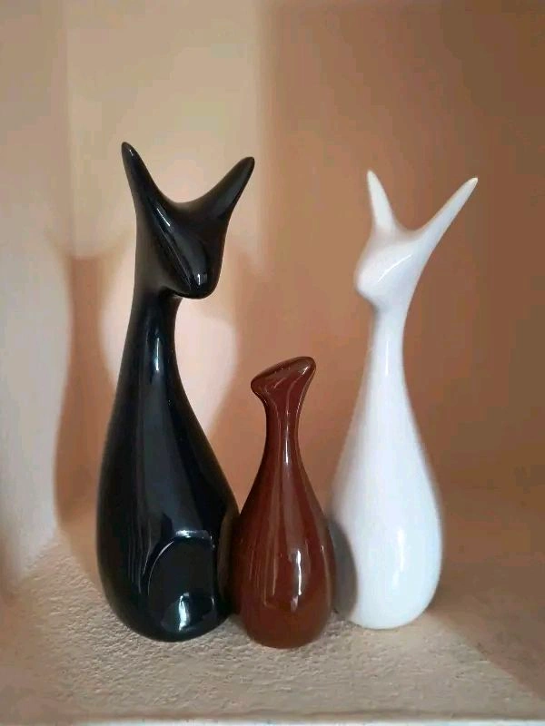 Resin Dear Set Of 3pc