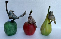 Bird's Pn Fruit Set Of 3pc