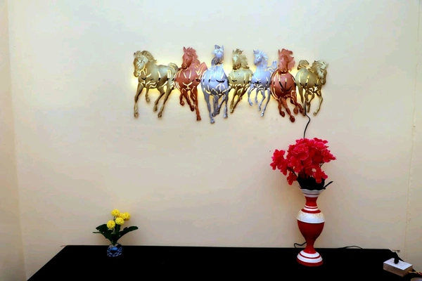 7 Horse Multicolored With LED Light  - Size 42 X 17 Inch