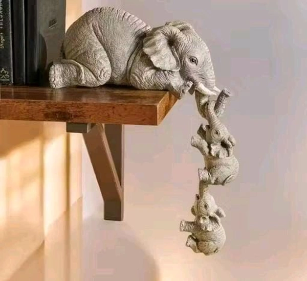 Elephant Showpiece 3pc Set  - Size 10 Inch