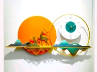 Wall Clock Sun4 - Size 36 X 18 Inch
