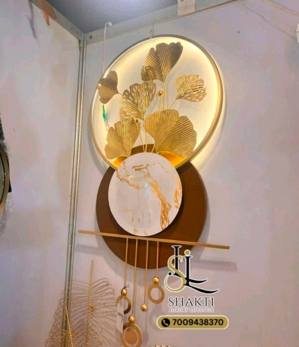 Wall Art With LED Light Sun14 - Size 24 X 48 Inch