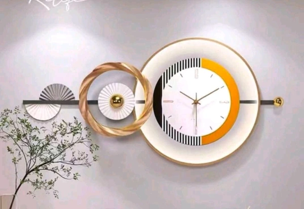 Wall Clock With Led Light 1 - Size 24 X 48 Inch