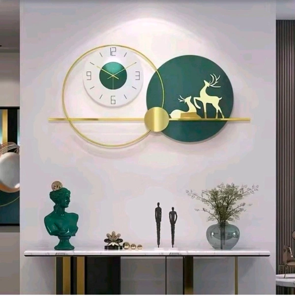 Wall Art Clock With LED Sun17 - Size 24 X 45
