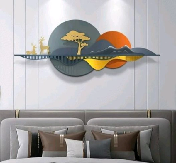 Wall Art Sun27 - Size 24 X 48 Inch