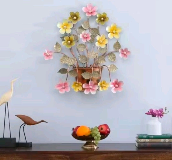 Wall Art Flower Pot Shape