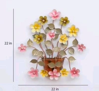 Wall Art Flower Pot Shape