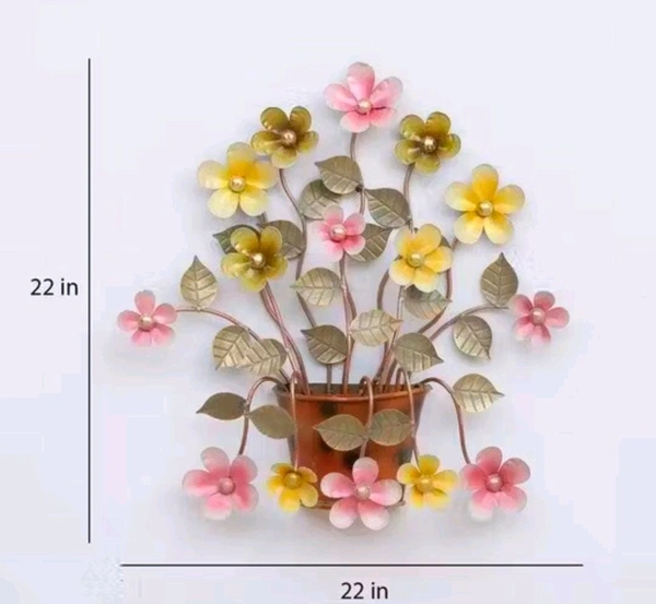 Wall Art Flower Pot Shape
