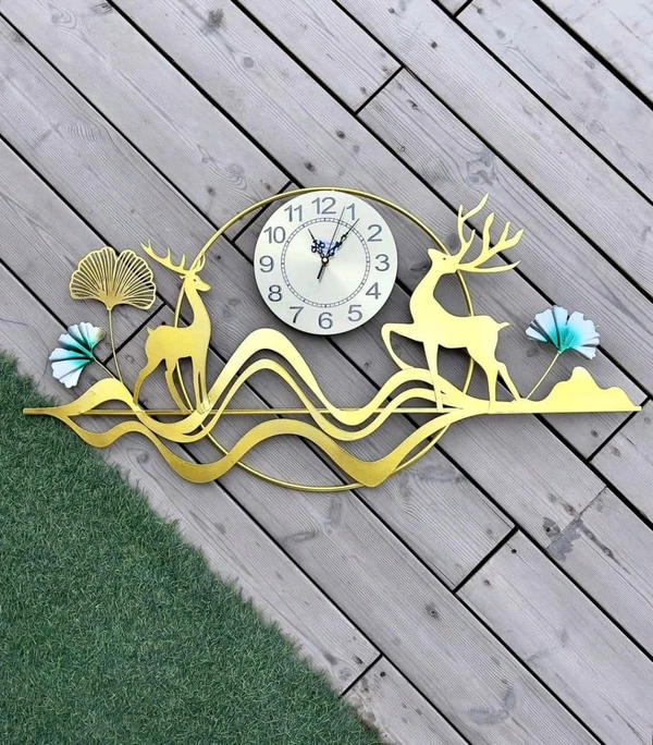Wall Art Clock Sun36 - Size 24 X 48 Inch