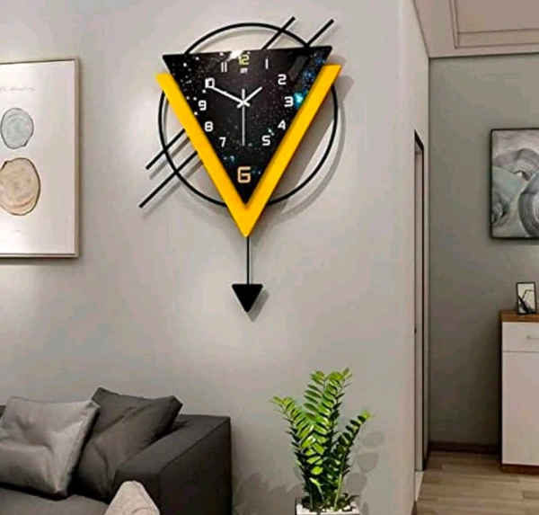 Triangle Shape Clock  - Size 28. Inch