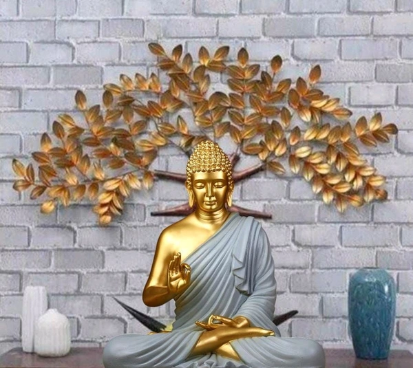 Combo Tree With Blessing Buddha - Size 30 Inch