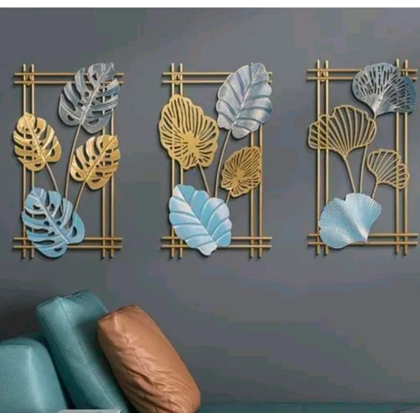 Decor. Frame 3pc Set - Size 17 X 9 Inch