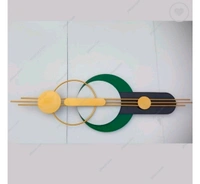 Horizontal Abstract Panel Metal Wall Art - Size 24 X 50 Inch