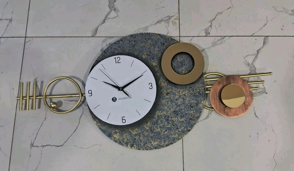 Wall Clock Aa91 - Size 36x18 Inch