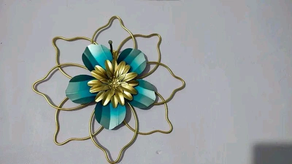 2pc Flower Wall Decor  - Size 10 X 10 Inch