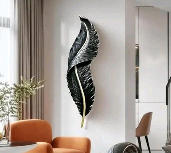 CA02 Feather Wall Art With LED Light 