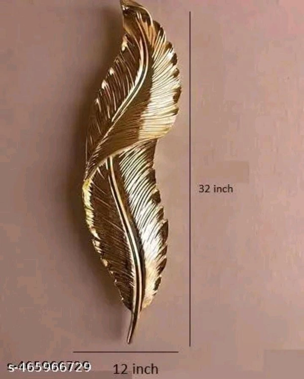 CA03 Feather Wall Art With LED Light 