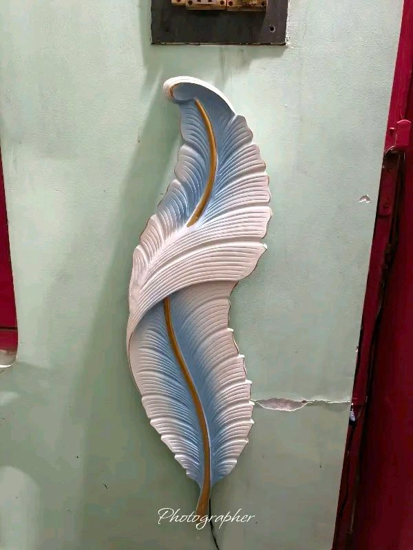 CA04 Feather Wall Art With LED Light 
