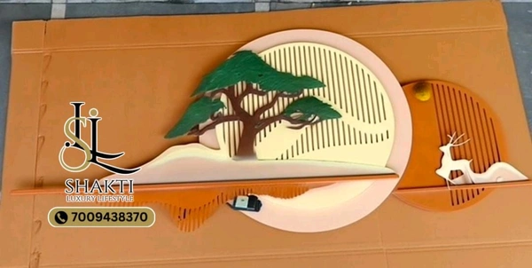 AE3 Wall Art Green Tree  - Size 50 X 24 Inch