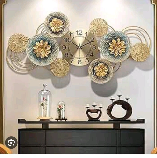 Wall Art Clock 54A - Size 36 X 18 Inch