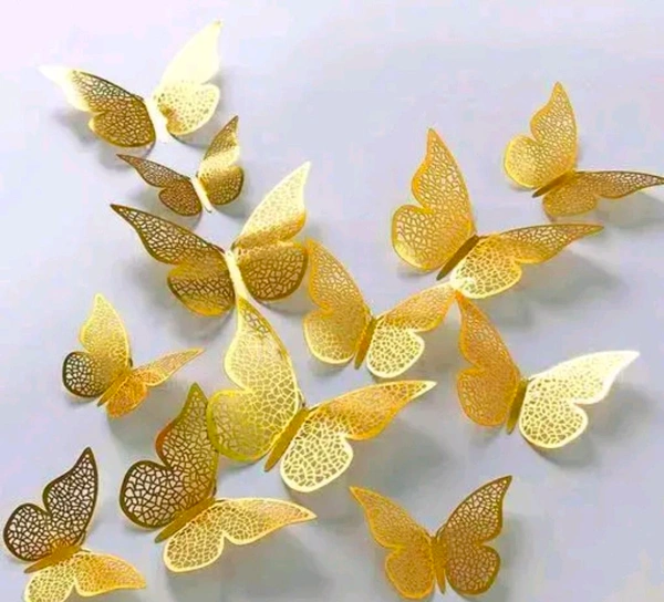 Acrylic 3D Wall Butterfly 12pc 🦋