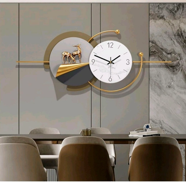 Nw23 Wall Clock Deer 