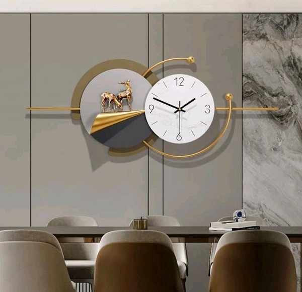 Nw23 Wall Clock Deer 