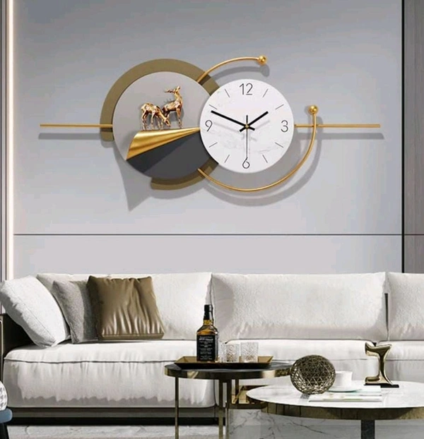 Nw23 Wall Clock Deer 